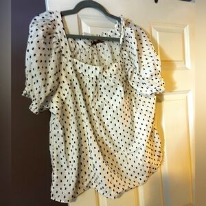 Loft cute Black and white blouse.